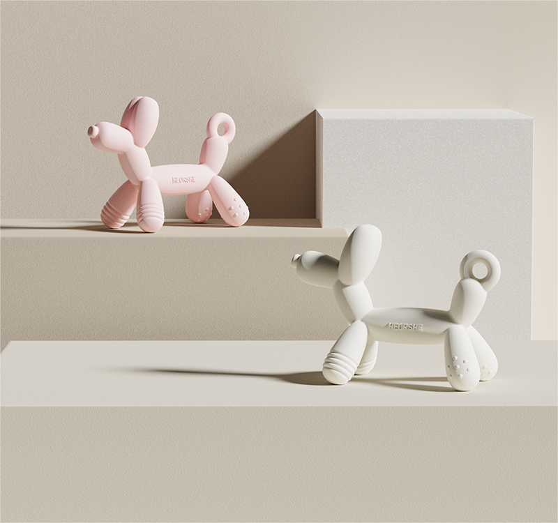HEORSHE baby teething toy puppy design