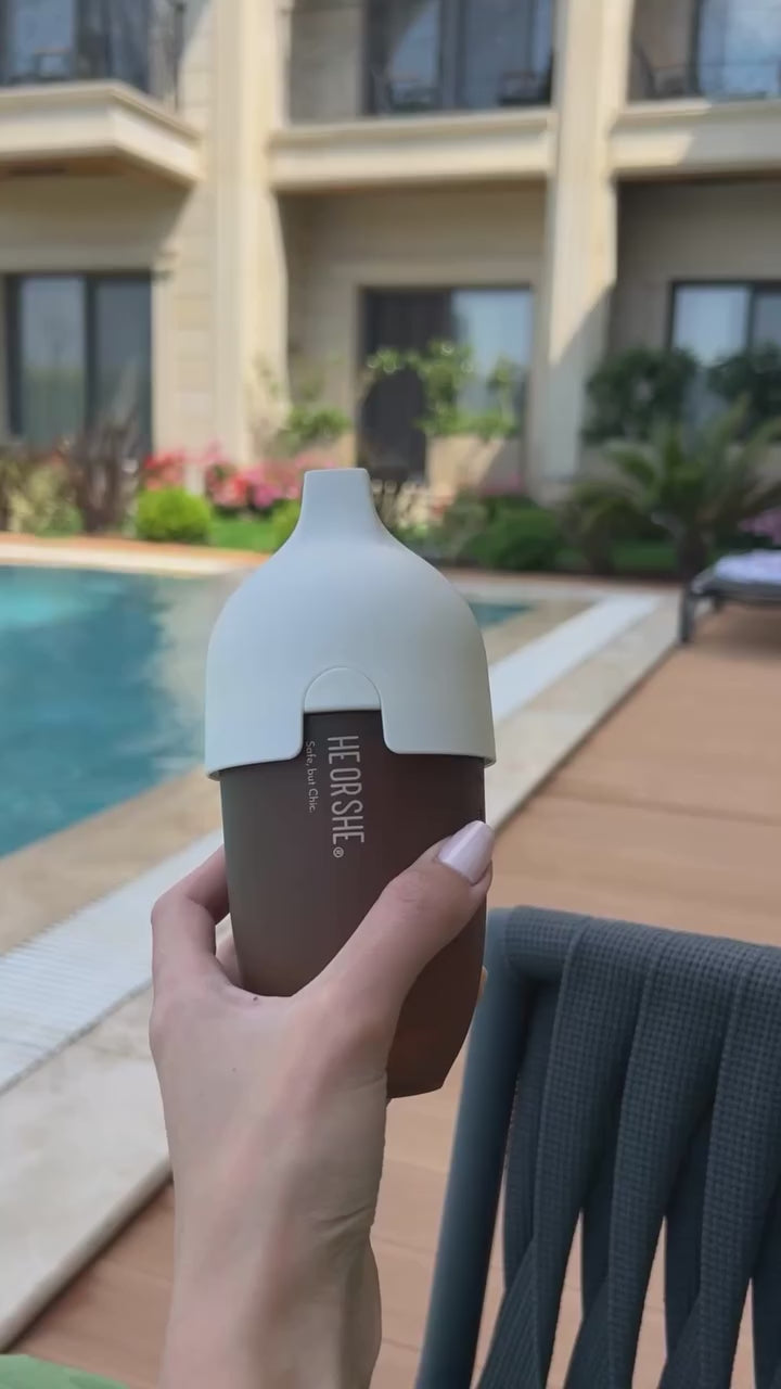 Video of silicone baby bottle
